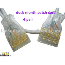 Cat5e UTP boca de pato 4 pares patch cord